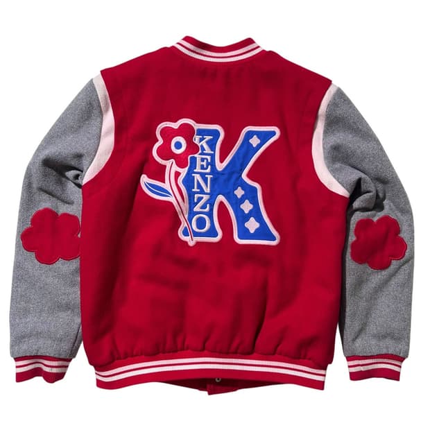 겐조 키즈 울 엠브로이디드 바시티 자켓