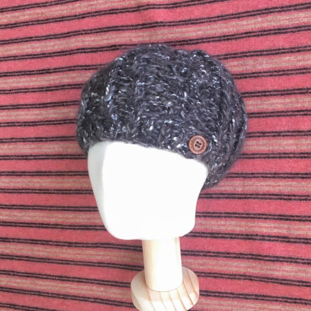 비니 button beanie