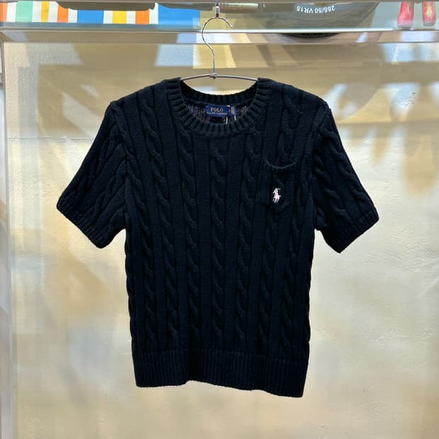 폴로 케이블 니트 스웨터