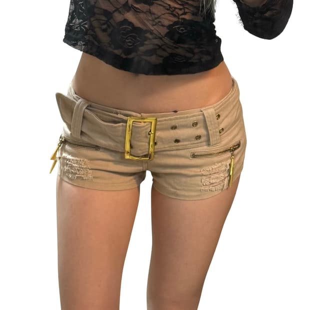 갸루맛 빈티지 숏츠