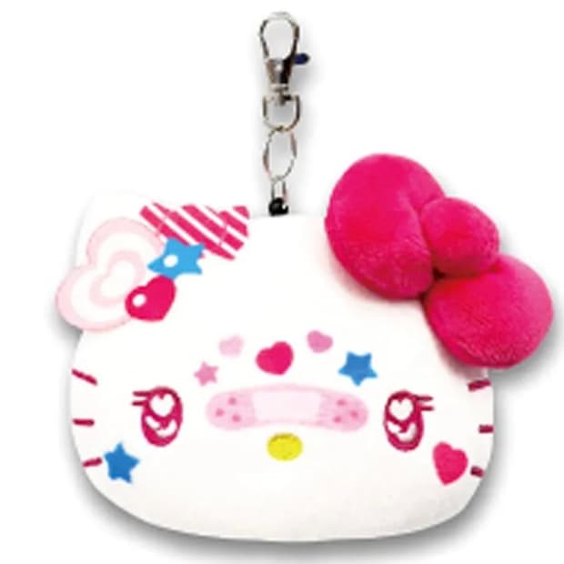 [새상품] 산리오 헬로키티 데코라 시리즈 릴 카드 케이스 파우치 키링