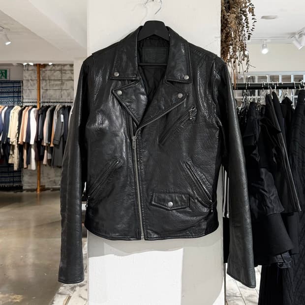 리바이스 블랙 버팔로 레더 라이더 자켓 