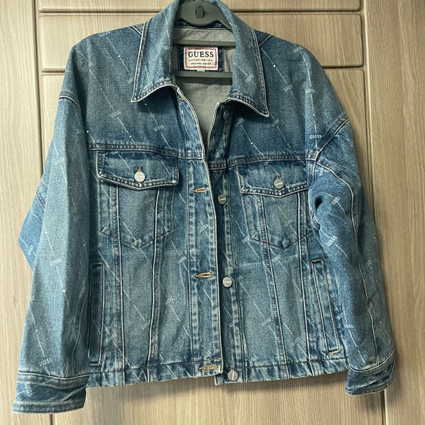 게스 데님 자켓