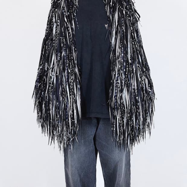 발렌시아가 21 느와르 블랙 와이드 데님