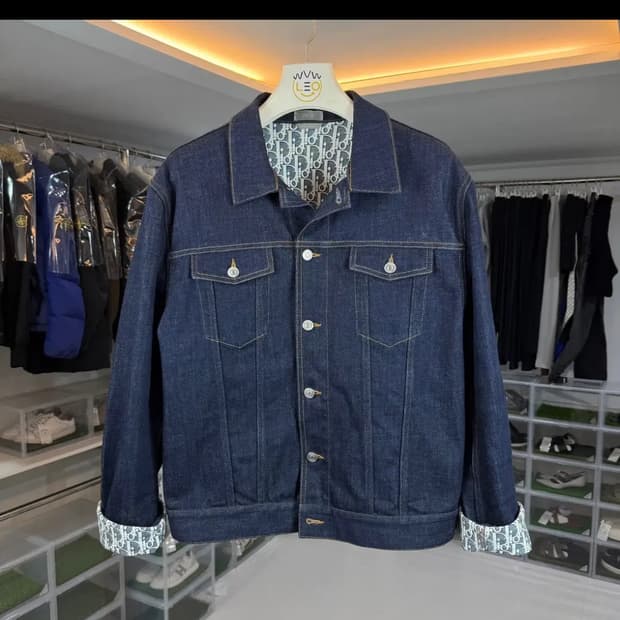 [56/새상품급] 디올 오블리크 데님 청자켓