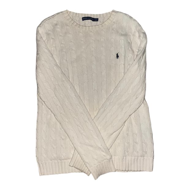 폴로 꽈배기 니트 