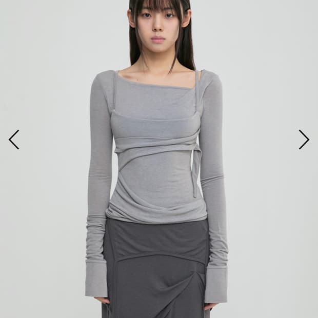 Flare up  Layered Bustier Long Sleeve