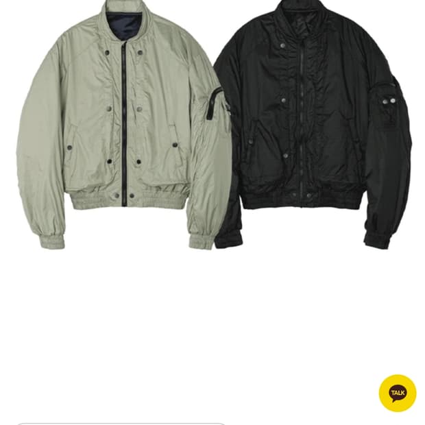 (착샷) 유먼트 나일론 크롭 ma1 자켓 마원