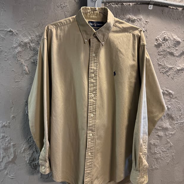 폴로 랄프로렌 블레어 옥스포드 버튼다운 셔츠 베이지 S
