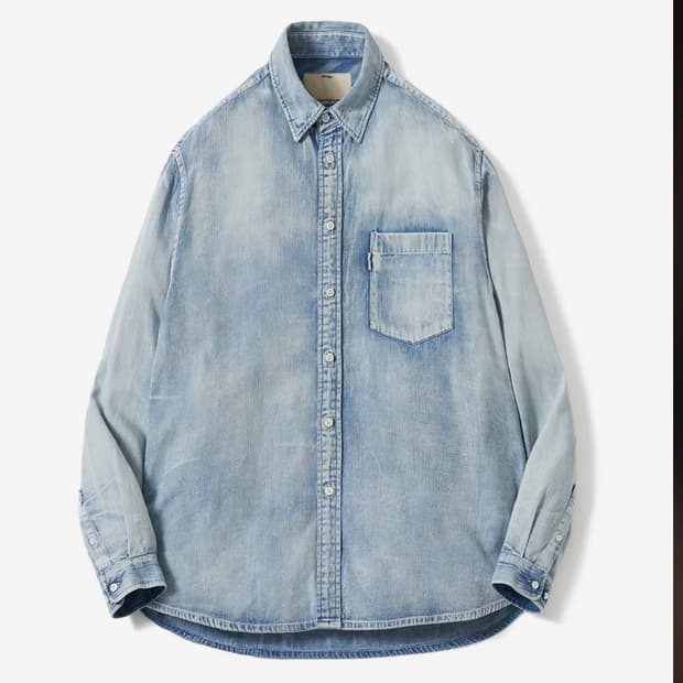 포터리 데님 셔츠 2사이즈
