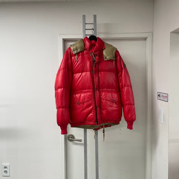 폴로 랄프로렌 레드 패딩 M