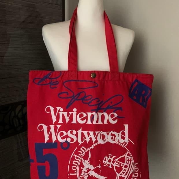 비비안웨스트우드 캔버스 숄더백