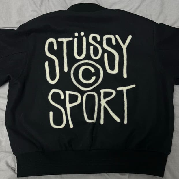 스투시 스포츠 멜튼 바시티 자켓 M사이즈(택o)