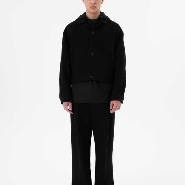 [M] 아모멘토 25fw 울 마틴 팬츠 블랙