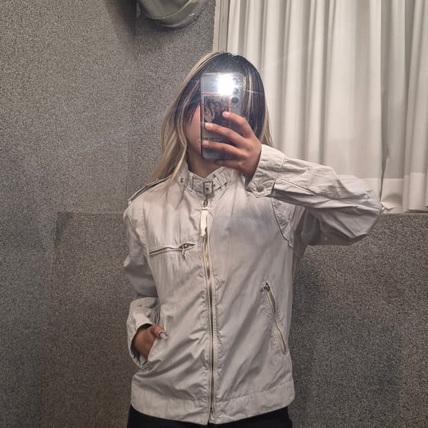 C.P.COMPANY WHITE ZIPUP 