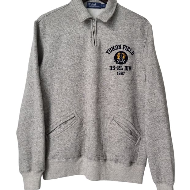 폴로 랄프로렌 플리스 칼라 쿼터 지퍼 스웨트셔츠 