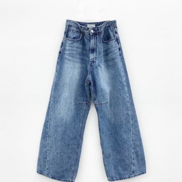 999휴머니티 커브드 헤리티지 데님 팬츠 워시드 블루