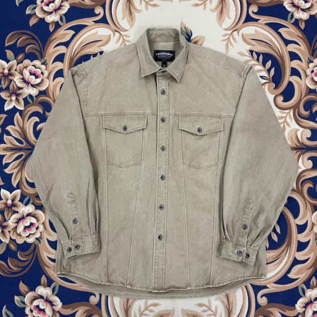 (L)프리즘 웍스 Frismworks 페이디트 코튼 트러커 셔츠(카키)