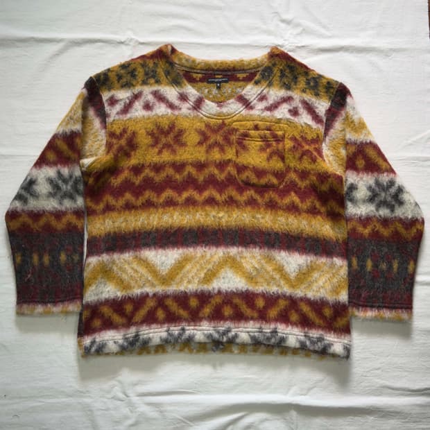 엔지니어드 가먼츠 페어하일 모헤어 니트