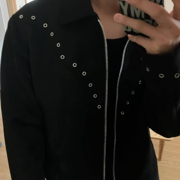 zara stud suede jacket M
