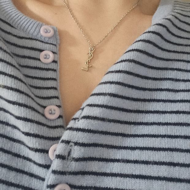 ysl 빈티지 정품 업사이클링 목걸이 남자목걸이 여자목걸이