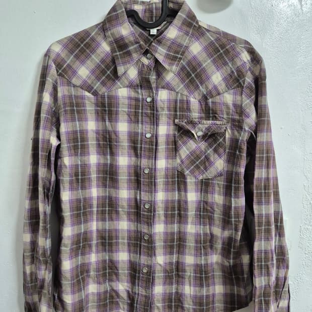 빈티지 체크셔츠