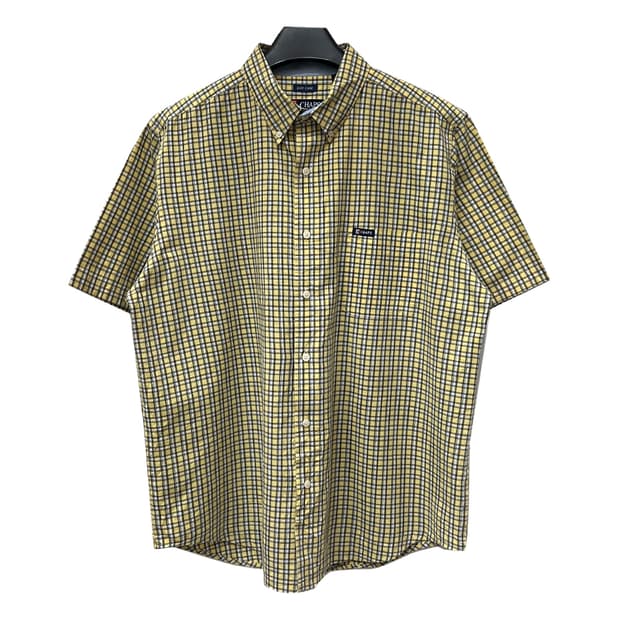 CHAPS 챕스 체크 반팔 셔츠 XL