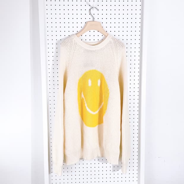 (정품/새상품) 조슈아 X 스마일 스마일 로고 루즈핏 니트