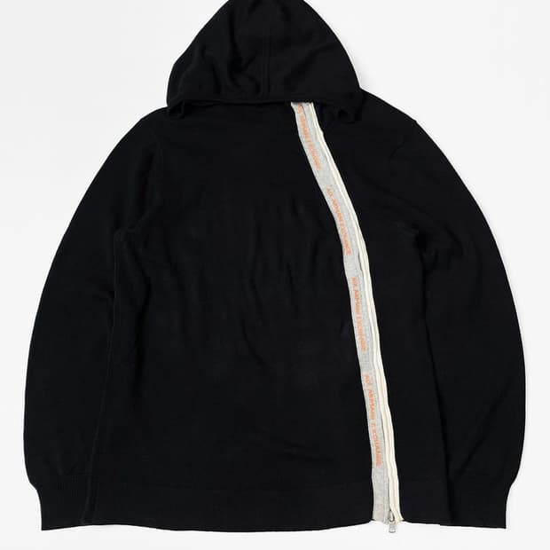 아르마니 익스체인지 Y2K 사선 스펠아웃 후드집업 A1382