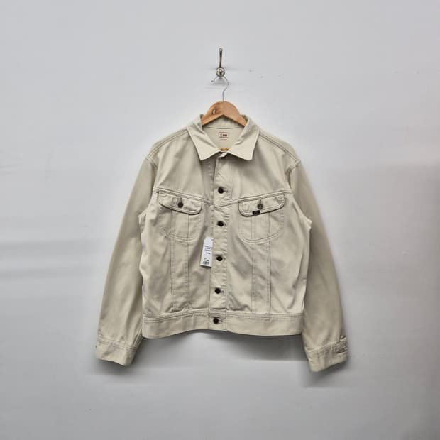 Lee 아이보리 데님 자켓 남성 XL