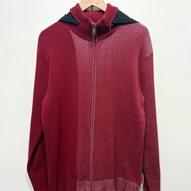 아르마니 익스체인지 니트 후드 집업