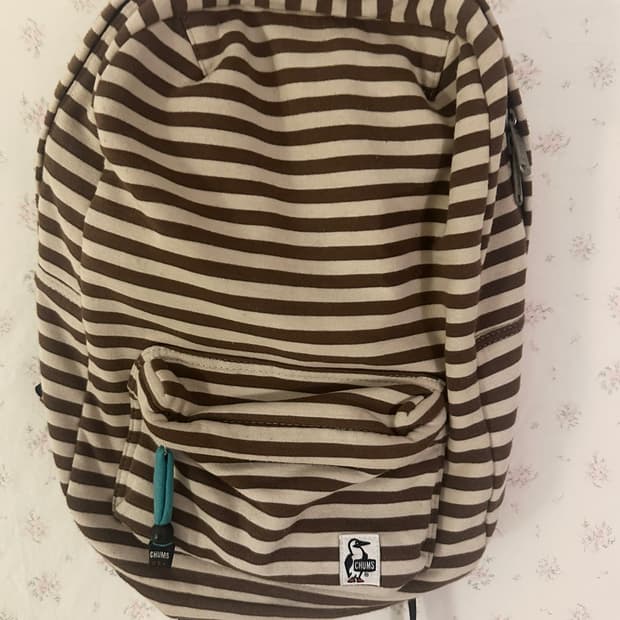 Chums 라떼 스트라이프 백팩