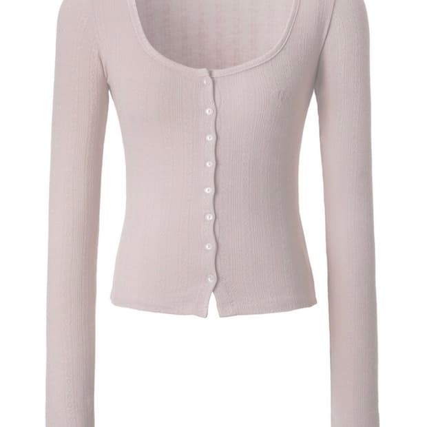 쓰리타임즈 베이비 레귤러 가디건 핑크