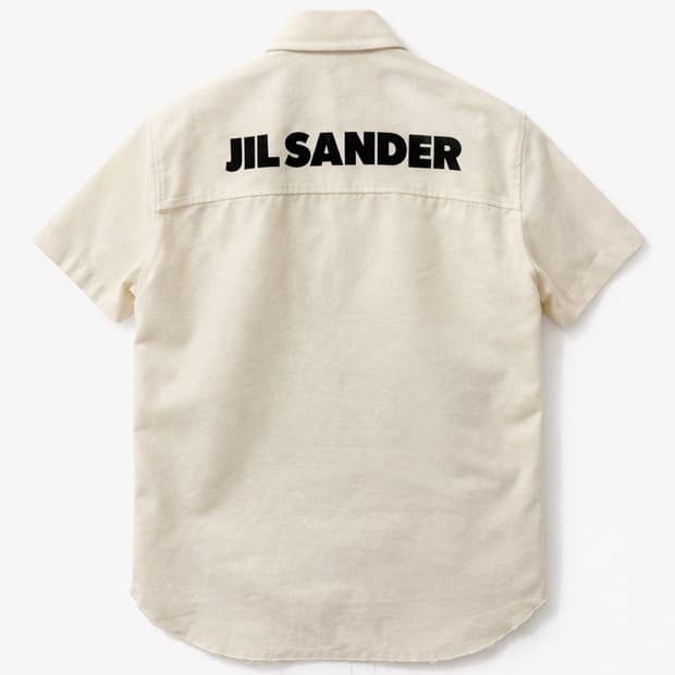 질샌더 프린트 반팔 셔츠 37