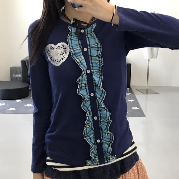 Jpn kitsch detail long sleeve