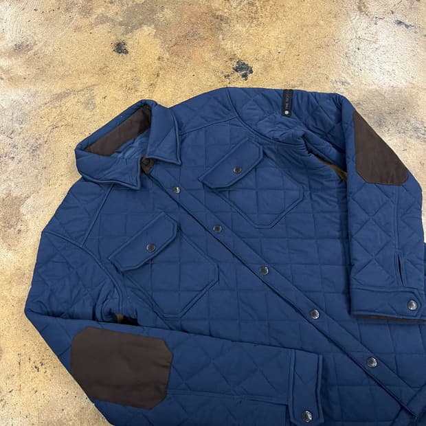 [정품/M] 노스페이스 네이비 퀼팅 자켓 패치 포인트 b17