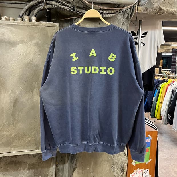 아이앱 스튜디오 기모 맨투맨 XL 블루 #csz2455