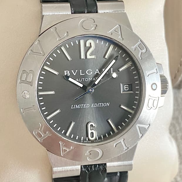 불가리 디아고노 리미티드에디션 LCV38 2P 다이아 38mm 오토메틱