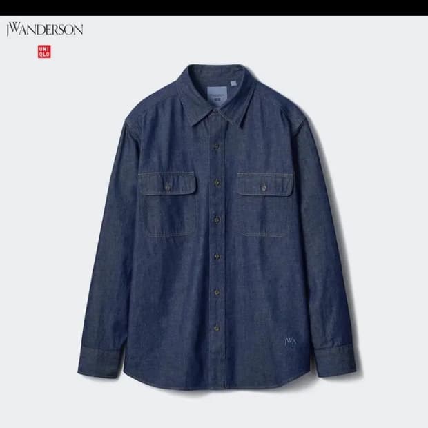 유니클로 JW앤더슨 데님셔츠 