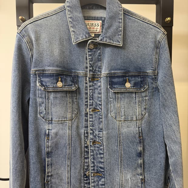 GUESS 게스 데님 트러커 청자켓