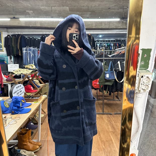 플랜테이션 이세이미야케 로브 후드코트