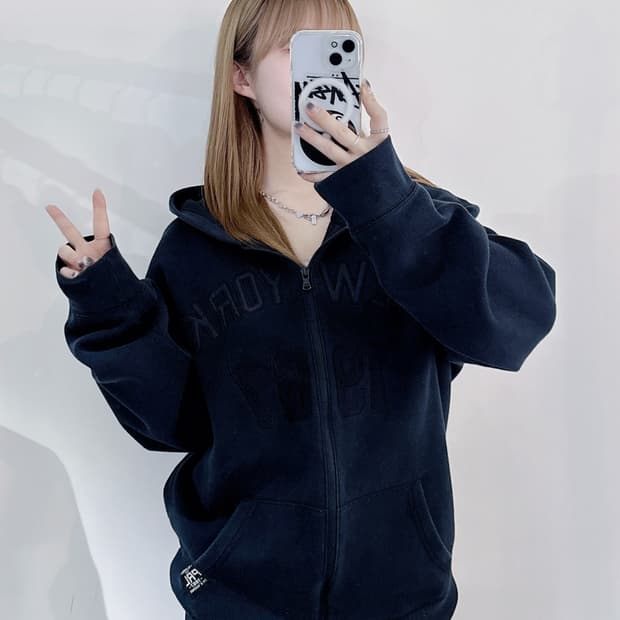 폴로랄프로렌 블랙 뉴욕 후드집업