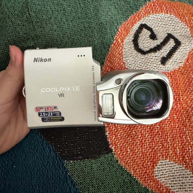(셀카모드O) 니콘 쿨픽스 s10 
