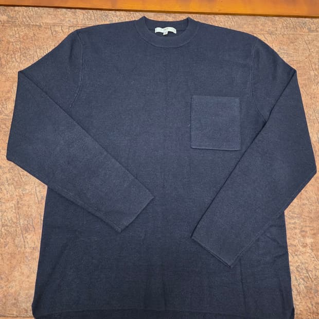 247 시리즈 라운드넥 포켓 니트 100