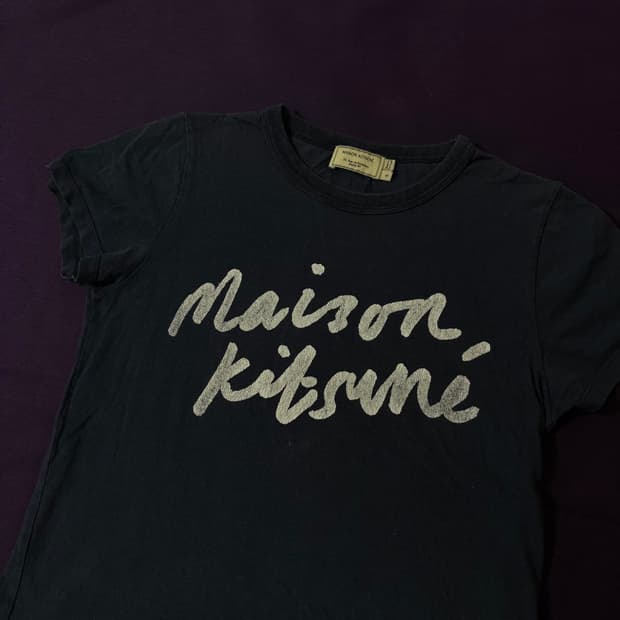 Maison Kitsuné Logo Tee 핸드라이팅T