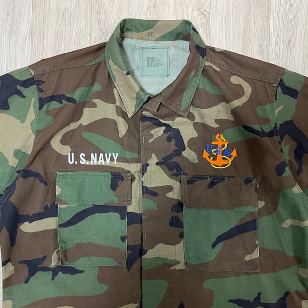 100~105) 80s 미군 앵커자수 BDU 우드랜드(RRL&폴로&LVC
