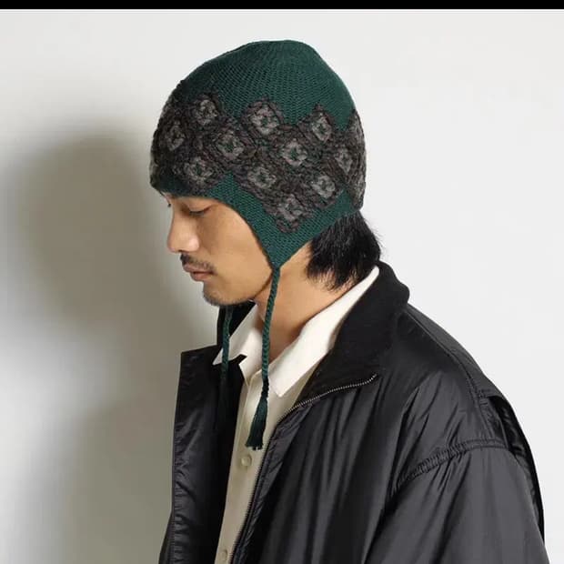 칠드런오브 더 디스코댄스 핸드 니팅 네이티브 캡