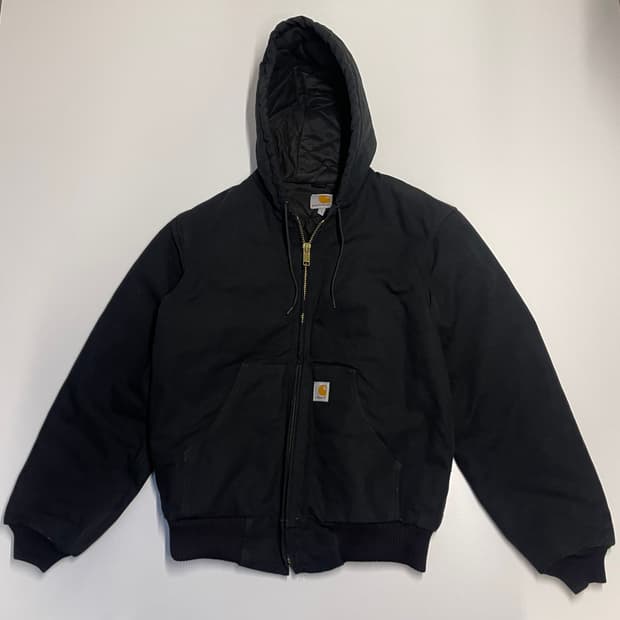 칼하트 J140 덕 액티브 후드 자켓 블랙 S