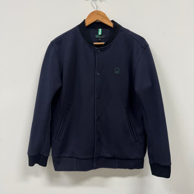 베네통 블루종 점퍼 봄버 스타디움 자켓 L 100