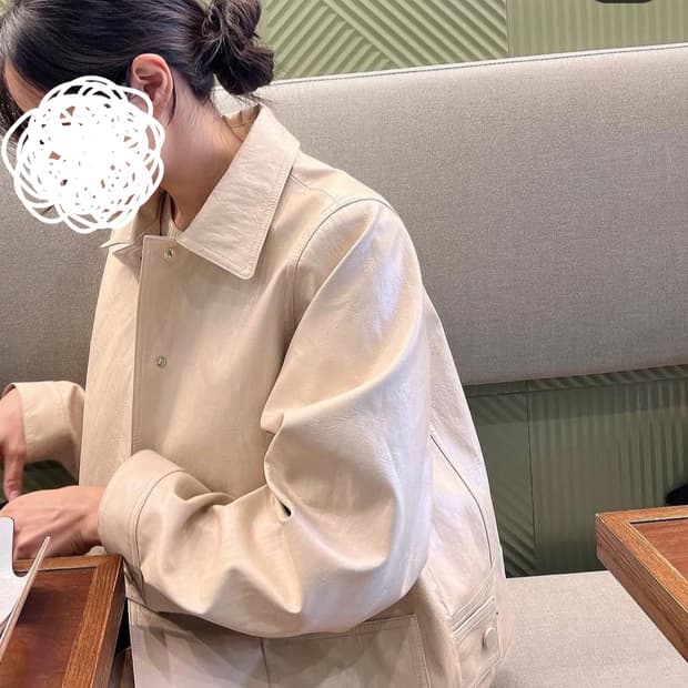 알리올리 레더 자켓 새상품